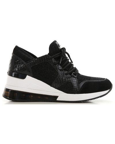 michael kors black platform sneakers