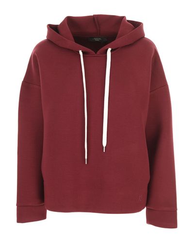 Max Mara Synthetic Sweatshirt For Women in Bordeaux (Red) - Lyst