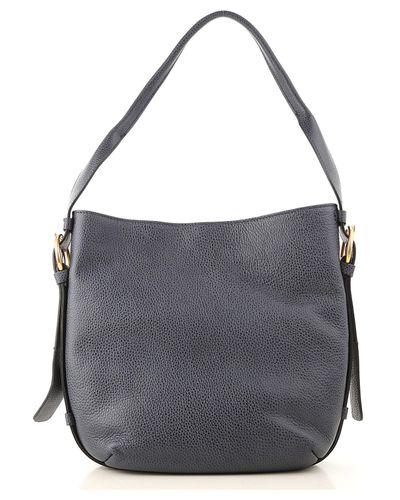 Gianni Chiarini Leather Top Handle Handbag On Sale in Navy Blue (Blue ...