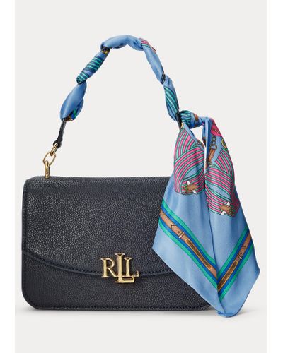 Bolso Cruzado Madison Con Pañuelo Lauren by Ralph Lauren de Cuero de color  Azul | Lyst