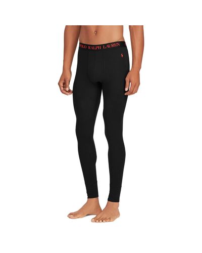 Polo Ralph Lauren Cotton-blend Long Johns in Black Red pp (Black) for Men - Lyst