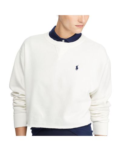polo ralph lauren cropped sweatshirt
