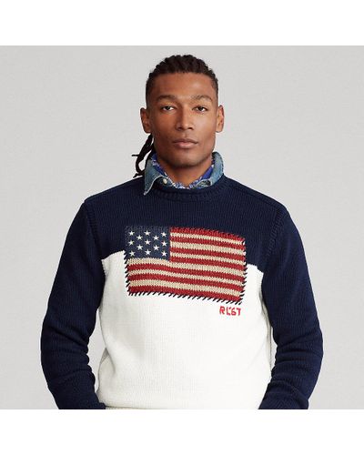 flag sweater ralph lauren