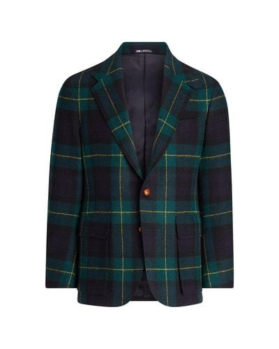 Polo Ralph Lauren Wool The Rl67 Tartan Jacket in Green/Blue/Yellow ...