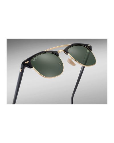 Ray-Ban Clubmaster Double Bridge Black | Lyst