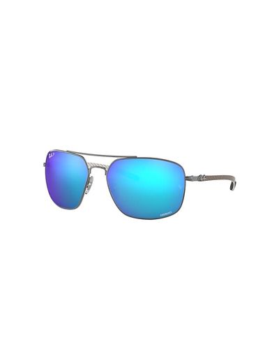 Ray-Ban Rb8322 Chromance Sunglasses Gunmetal Frame Blue Lenses Polarized  62-17 - Lyst