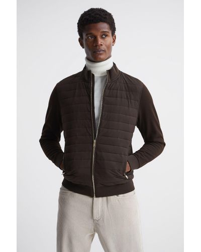 Amos Hybrid Zip-Through Quilted Jacket