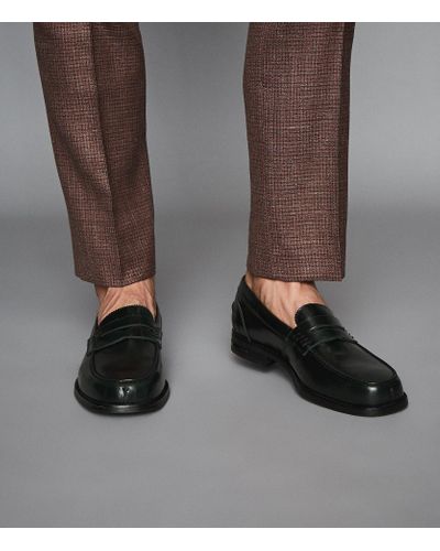 reiss penny loafers