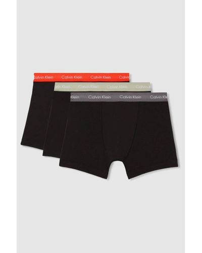 Calvin Klein Calvin Underwear Trunks 3 Pack - Black