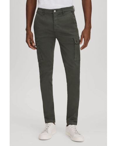 Replay Slim Fit Cargo Trousers - Green