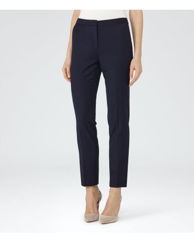 Reiss Wool Indi Trouser in Navy (Blue 