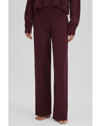 Calvin Klein Calvin Tawny Port Underwear Knitted Joggers - Red