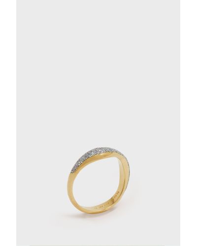 Maria Black Aura Glitter Ring, Gold - Metallic
