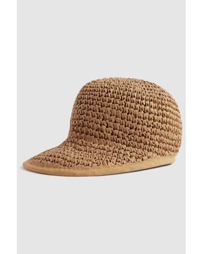 Reiss Penelope - Natural Woven Straw Cap