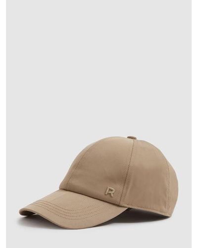 Reiss Nicole - Taupe Adjustable Embroidered Logo Baseball Cap, - Natural