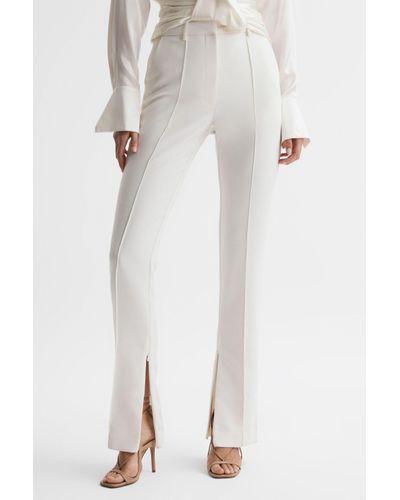 Acler Tailored Split Hem Trousers - White
