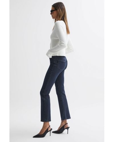 PAIGE Claudine - High Rise Flared Jeans, Aster - Blue