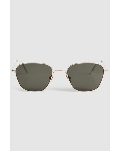 Monokel Otis - Squared Sunglasses, Gold - Metallic