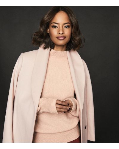 fur shawl collar coat