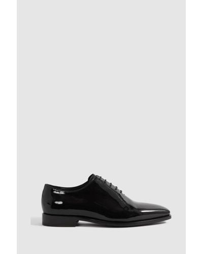 Reiss Mead - Black Patent Leather Lace-up Shoes