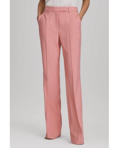 Reiss Millie - Pink Flared Suit Trousers