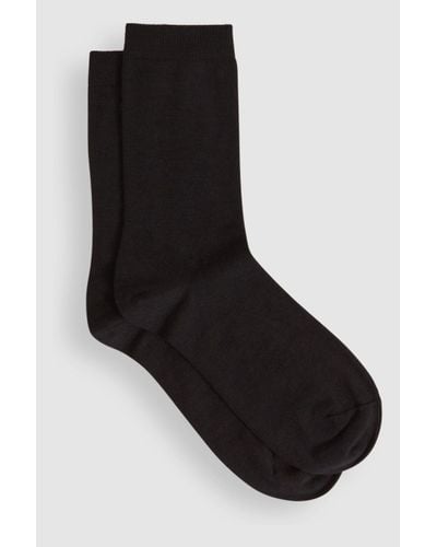 Reiss Celine - Black Fine Wool Loafer Socks, Uk S-m