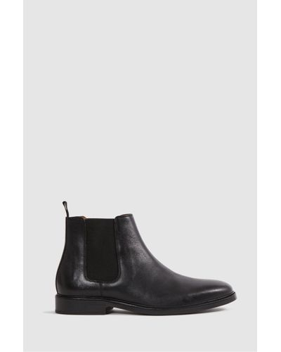 Reiss Renor - Black Leather Chelsea Boots