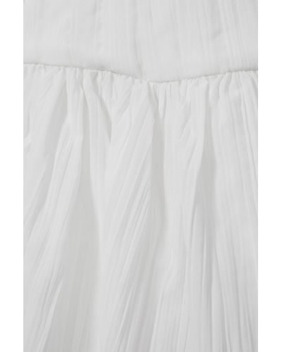 Acler Puff Hem Mini Dress - White