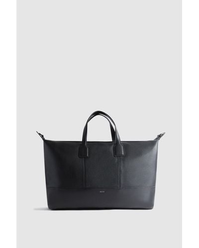 Reiss Carter - Black Leather Holdall, One