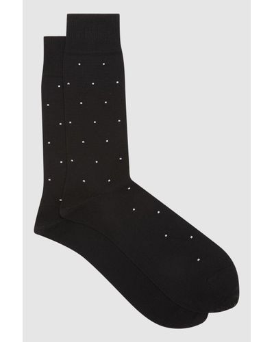 Black Long Silk Socks