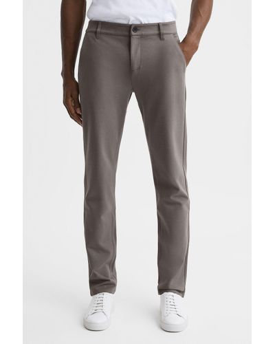 PAIGE Mid Rise Trousers - Grey