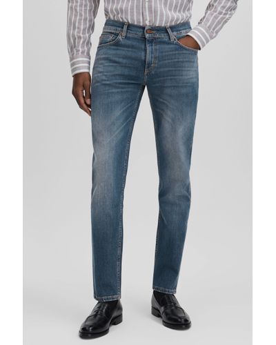 Oscar Jacobson Oscar Slim Fit Jeans - Blue