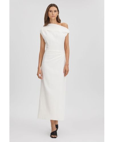 Anna Quan Textured Off-the-shoulder Maxi Dress - White