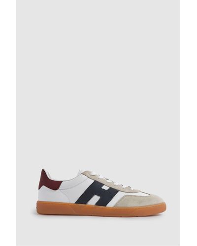 Hogan Leather Suede Low Top Trainers - Multicolour