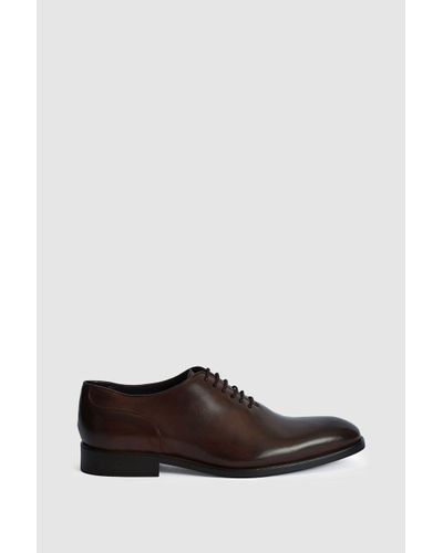 Reiss Bay - Dark Brown Leather Whole Cut Shoes, Us 13