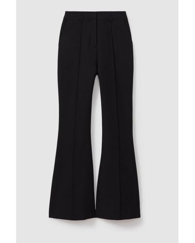 Acler High Rise Flared Trousers - Black