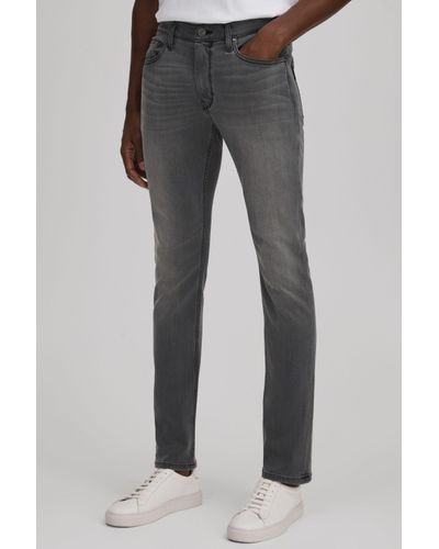 PAIGE Slim-fit Stretch Jeans - Grey