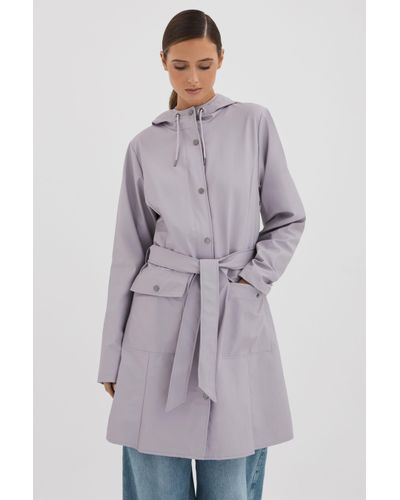 Rains Belted Raincoat - Grey