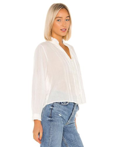 womens white pintuck blouse