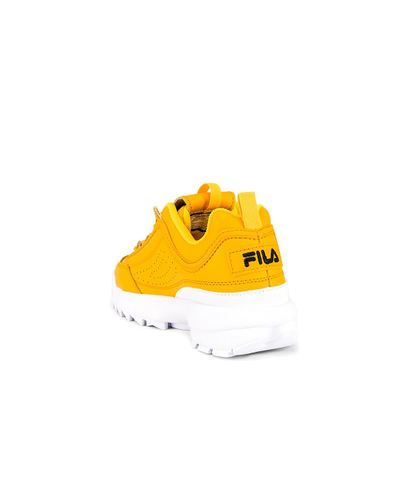 Sneakers Disruptor Ii Premium Fila en coloris Jaune - Lyst