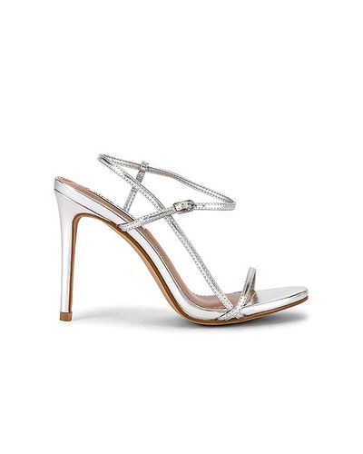 steve madden oaklyn strappy heeled sandals in rhinestone