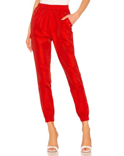 red jogger set womens