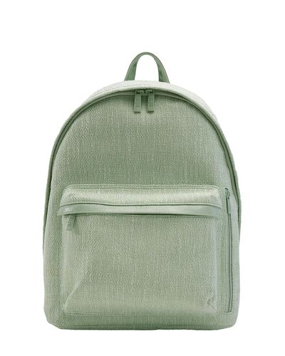 sage green mini backpack