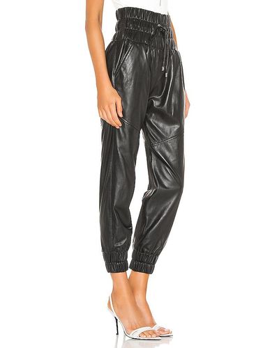 Marissa Webb Dalton Leather Joggers in 