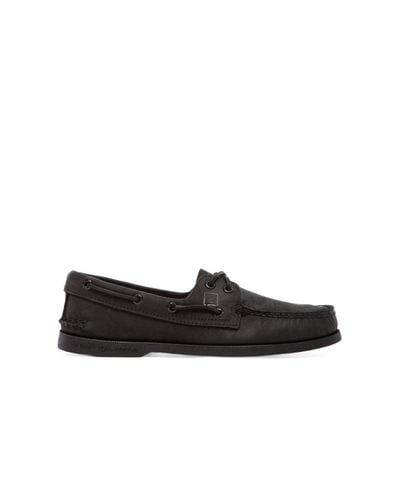 Sperry Top-Sider Leather A/o in Black for Men - Lyst