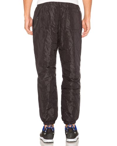 Stussy Synthetic Quilted Pant in Black for Men - Lyst