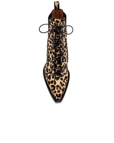 coach leopard booties