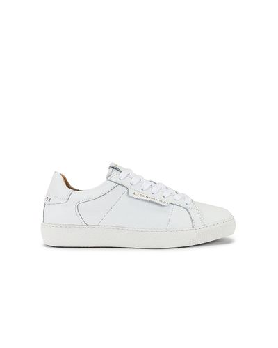 AllSaints Leather Sheer Sneaker in White - Lyst
