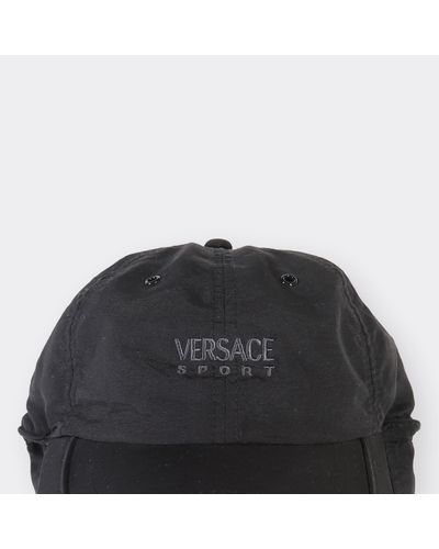Versace Vintage Cap in Black | Lyst