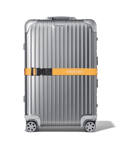 RIMOWA Leather Luggage Belt L in Yellow (Black) for Men - Lyst